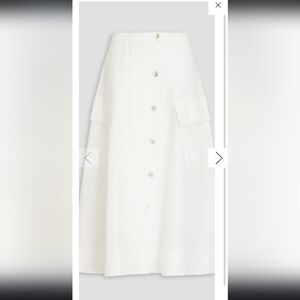 Vince Neutral Utility Midi Skirt White Size 0